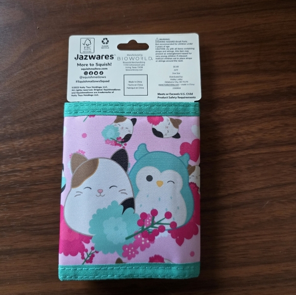 Squishmallows Bioworld Wallet - Pink and Teal Nwt - Picture 2 of 4